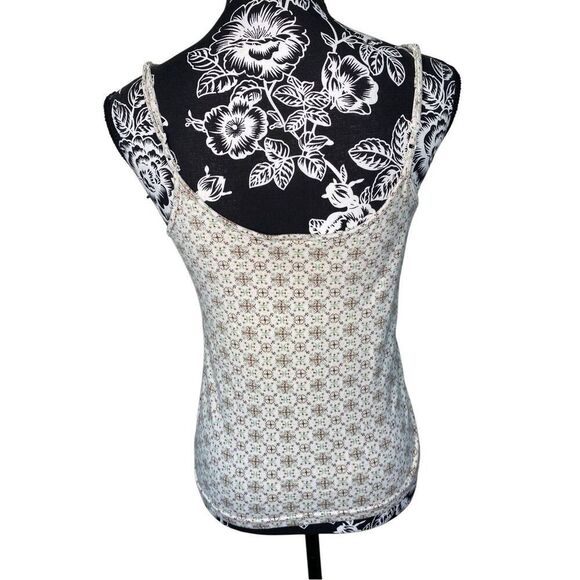 Y2K Vintage Geometric Braided Cami Tank Top Boho Bohemian Hippie Summer Beach - Picture 2 of 14